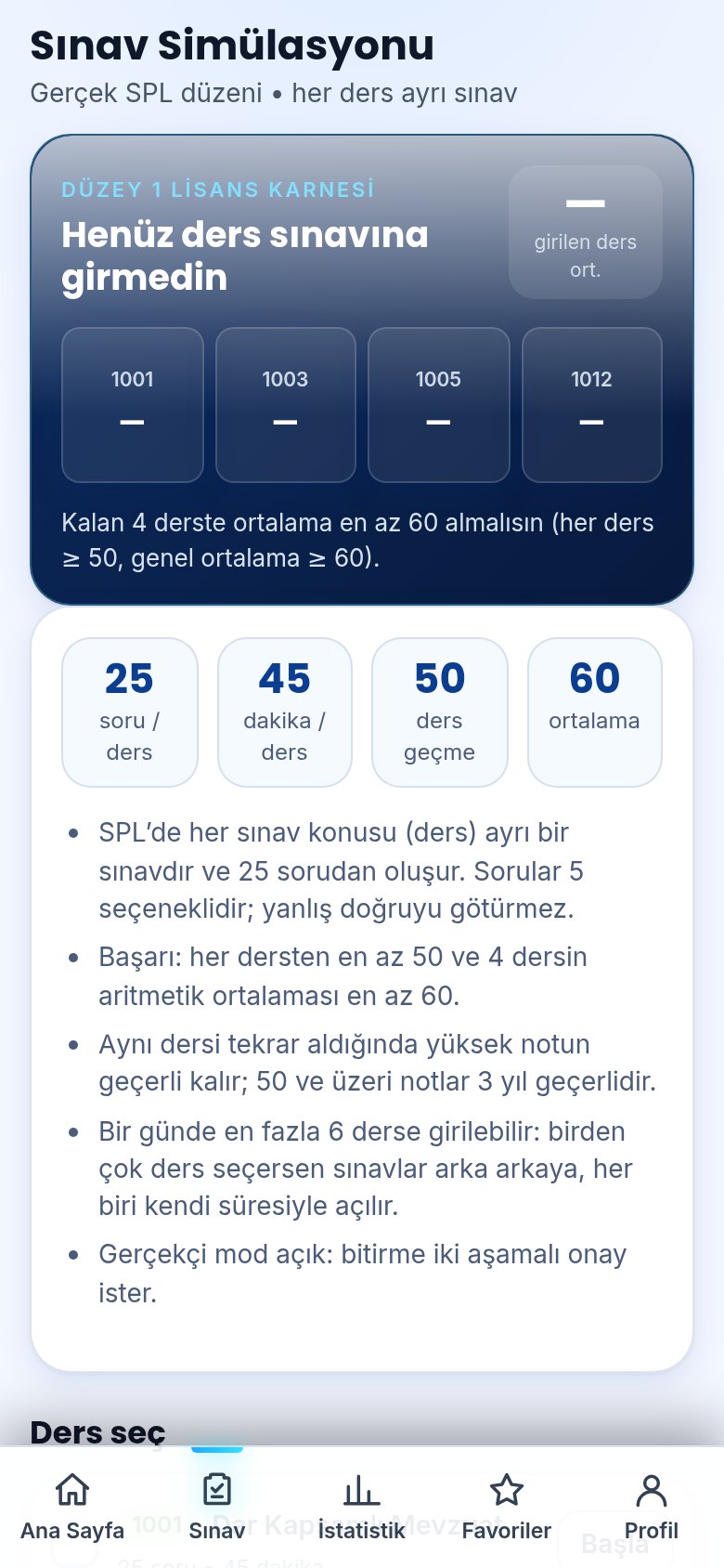 Sınav simülasyonu