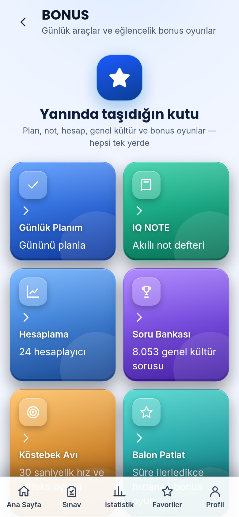 Bonus araçlar